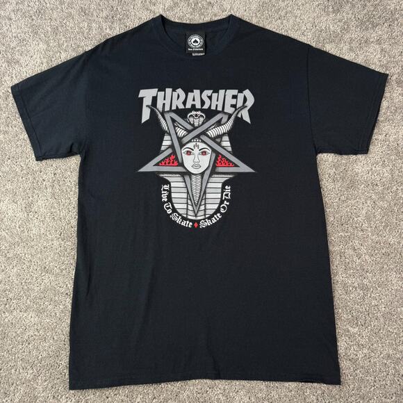 Thrasher Other - Thrasher Magazine Skateboard Live to Skate Skate or Die T Shirt Black Medium